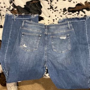 Flying Monkey distressed flare jeans